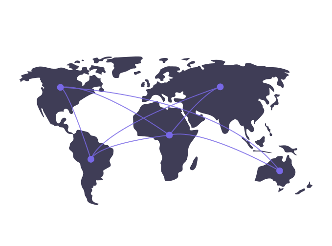 world connected png